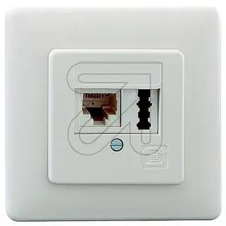 Rutenbeck Kombidose UAE, 8-TAE 6 F+N, UP reinweiß