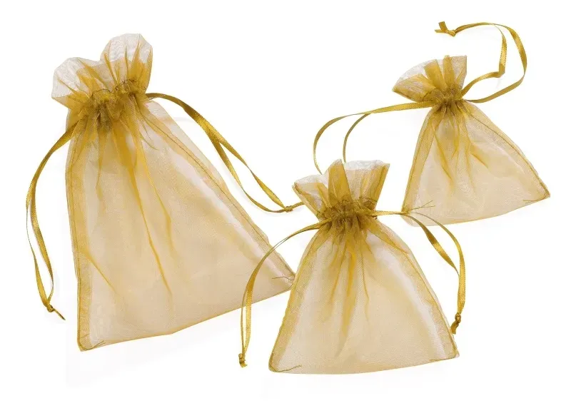 Organza-Säckchen gold S