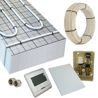 Howatech Warmwasser Fußbodenheizung HoWaTech TAC 5-10m2 Paket E-Regelbox Digital