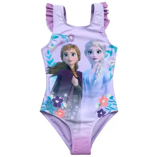 Disney Frozen Badeanzug Die Eiskönigin Badeanzug Bademode Anna und ELSA lila 110