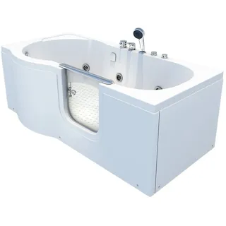 AcquaVapore Seniorenwanne mit Tür 85 x 170 cm (S12-EH-WP-R)