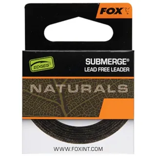 Fox Naturals Submerge Leader 30lb 13.6kg - 10m Vorfachschnur, Vorfach zum Angeln auf Karpfen