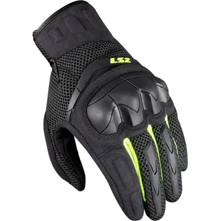 LS2 Kubra Handschuhe - Anthracite / Fluo Yellow - M