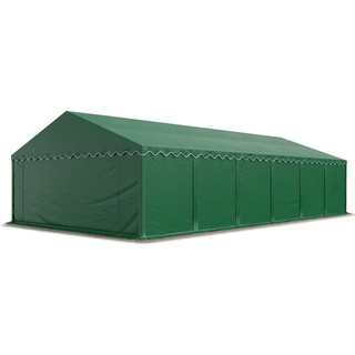 TOOLPORT Lagerzelt 6 x 12 m inkl. Seitenteile dunkelgrün 7287