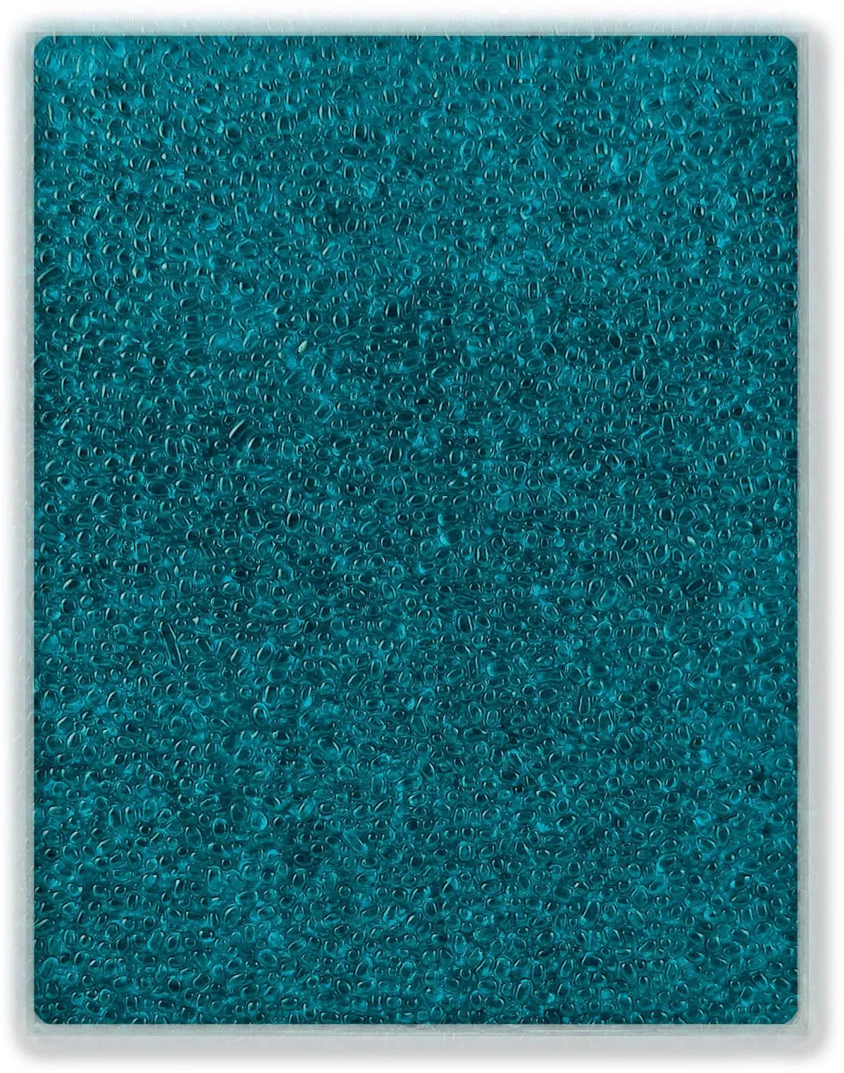 Terralith Farbmuster Glassteinteppich -Vetro Mare Blu-, Körnung: fein (1-4 mm)