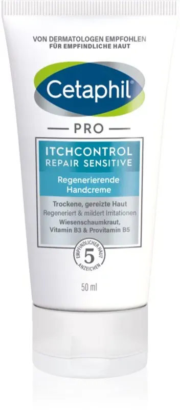 Cetaphil PRO ItchControl Sensitive Regenerierende Handcreme regenerierende Handcreme für empfindliche Oberhaut 50 ml