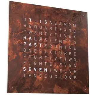 QLOCKTWO Earth 180 White Rust