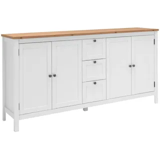 MID.YOU Sideboard 180 x 90 x 40 cm weiß