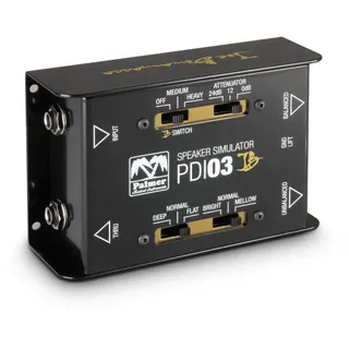 Palmer PDI 03 JB - Passive DI-Box mit Lautsprechersimulator, Joe Bonamassa Signature Model, schwarz
