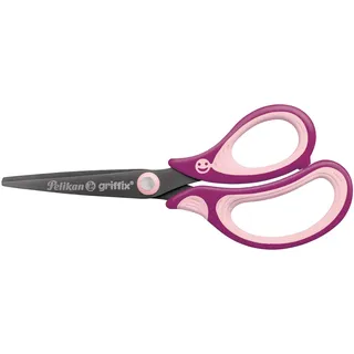 Pelikan griffix Schulschere spitz, Schere für Rechtshänder, Sweet Berry, 1 Stück
