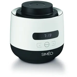 Simeo Siméo YVA760 Joghurtbereiter für Joghurt zu Hause, klassisch, mit pflanzlichen Getränken, Skyr, Käse, frisch, Bündel – 6 Töpfe – ∅ 19 x 22,5 cm, Keramik, 4 Keramiktöpfe + 2 aus Glas