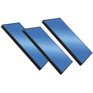 Flachkollektor Thermische Solaranlage Solarthermie mit 3 Kollektoren SX