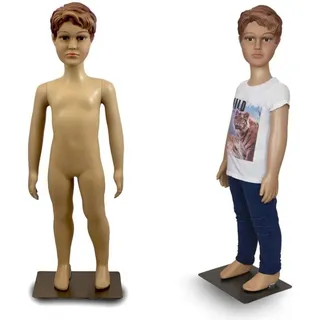 Schaufensterpuppe männlich Junge Schaufensterfigur Mannequin Schneiderpuppe 360° beweglich 90cm