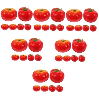 Gatuida 36stücke Fake Tomaten Lebensechte Requisiten Für Fotografie Und Kindergarten Für Und Dekorationszwecke