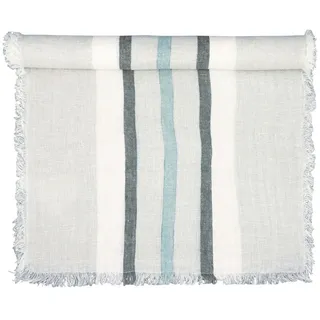 GREENGATE Mannie Leinen Tischläufer Dusty Green 140x45cm