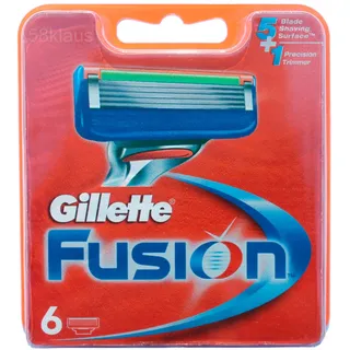 6x Gillette Fusion Rasierklingen Klingen in Verpackung