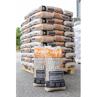 Energie aus Bayern DORR Holzpellets Heizpellets Fichte Sackware 240 kg 16x15 kg