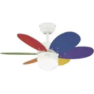 Westinghouse Turbo II Deckenventilator 53W (Ø x H) 76cm x 380mm Weiß mit Beleuchtung