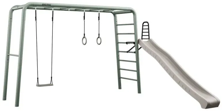 BERG PlayBase Large TL Grün »Play-Set« inkl. Schaukelsitz, Turnringen und Rutsche