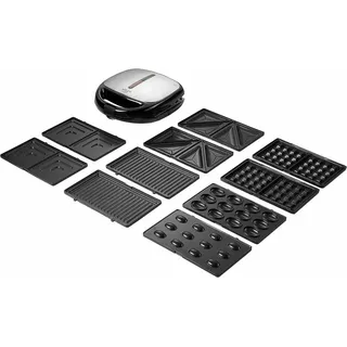 Adler AD 3040 Sandwich-Toaster 1200 W Schwarz, Grau