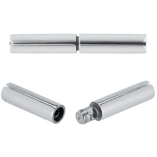 AURORIS - Tunnel-Drehverschluss aus Edelstahl - Loch: 2mm / 5 Stück