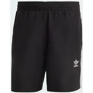 Adidas Originals adicolor 3-Streifen Badeshorts - Black / White - XS