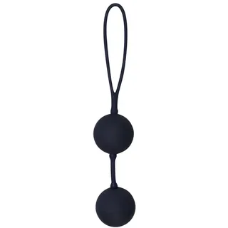 Liebeskugeln, „Silicone Balls“, 54 g, Ø 3,5 cm, schwarz