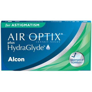 Alcon Air Optix plus HydraGlyde for Astigmatism (6er Packung) Monatslinsen 6 dpt, Zyl. -1.25, Achse 180, ° & BC 8.7)