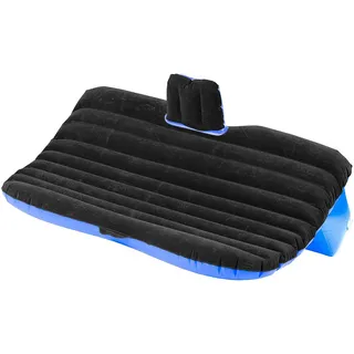 Lescars Auto Luftmatratze: Aufblasbares Bett für den Auto-Rücksitz mit 12-Volt-Luftpumpe