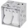 Unisex B So Baumwolle einfarbig 1 Paar Weiß White 2000 62-68 62-68