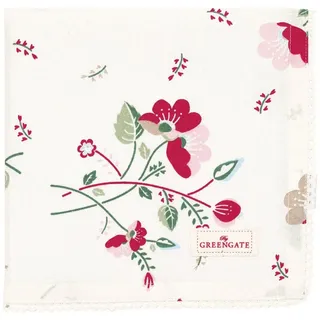 GREENGATE Stoffserviette mit Spitze Pale pink 40x40 cm