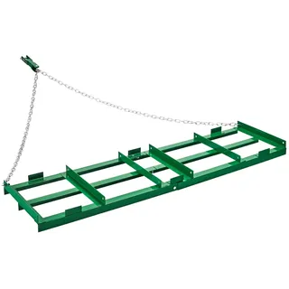VEVOR Schleppegge, 1830x500x100 mm, Wiesenschleppe mit verstellbaren Stangen und 183 cm Kette, Rasentraktor, Feldegge für Geländefahrzeuge, UTVs, Traktoren, Rasenmäher, Schleppwerkzeug für den Hof