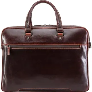Jekyll & Hide Oxford Aktentasche RFID Schutz Leder 40 cm Laptopfach braun