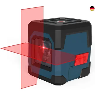 ROCKSEED Laser Wasserwaage, RockSeed Kreuzlinienlaser mit Selbstnivellierung, Vertikale und Horizontale Linie, 360 Grad Drehbar, Tragetasche, Batterie Enthalten, Keine Halterung