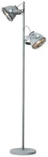 Brilliant Stehleuchte Carmen Grill Grau Beton Industrial E27 max. 40W schwenkbar...