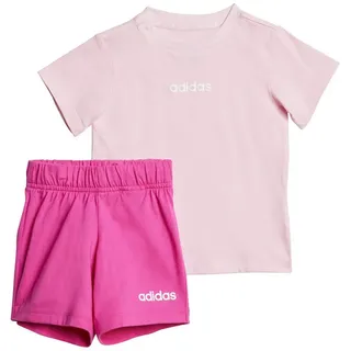 Adidas - Kid's Linear Logo T-SET 160 - Jogginganzug Gr 86 rosa