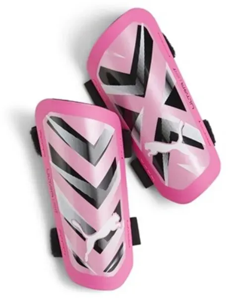 Puma Ultra Light Strap Schienbeinschoner - pink/schwarz -M