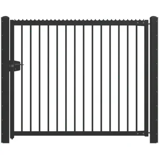 MR-Shop Industrietor einflügelig mit Stabfüllung, anthrazit, 2.250 mm x 1.800 mm