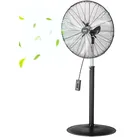 VEVOR Industrieller Standventilator, 670 mm, 85-Grad-Oszillationsventilator, höhenverstellbarer Ventilator mit 3 einstellbaren Geschwindigkeiten, Windmaschine für Fabrik, Werkstatt, Lager, Schwarz