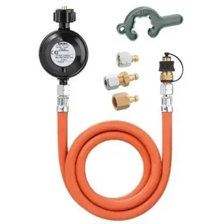 GOK Gasregler-Schlauchleitung Set ohne Manometer, 1,5kg/h, 50mbar
