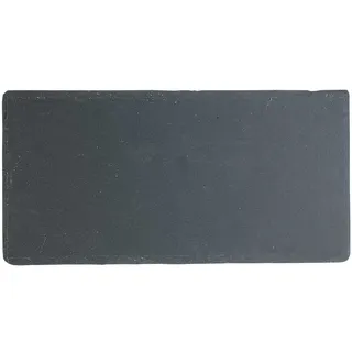 None Schieferplatte RILEY, 34 x 17 cm - Anthrazit - Schiefer - Unikat