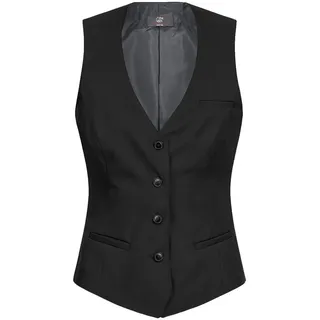 Greiff Damenweste Regular Fit 4 Knöpfe 4 Taschen Voll Gefüttert schwarz, Größe: 48 - 48