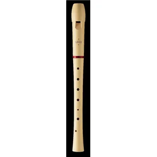 Moeck 1025 Flauto 1 Sopranblockflöte Deutsch Einfachloch Spezialkunststoff Beige mit rotem Ring C-Sopran-Blockflöte Schulblockflöte