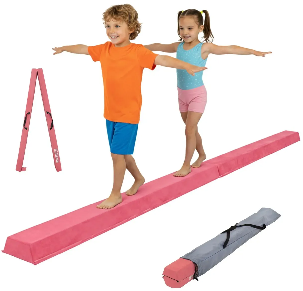 Schwebebalken klappbar Länge 270 cm Tragkraft 100 kg Balancierbalken inkl. Tr...