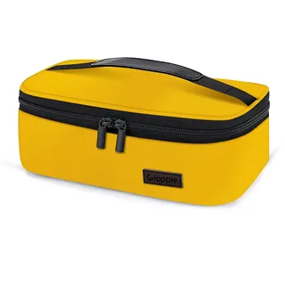 Gloppie Lunch-Tasche Klein Kühltasche Isoliertasche Tragbar für Frauen Männer und Kinder, Schule und Unterwegs, Gelb
