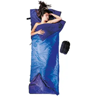 Cocoon Tropic Traveler Silk Schlafsack - Royal Blue / Tuareg - Lang