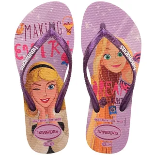 Havaianas Kids Slim Princess Flipflop, Beige, 23-24 EU