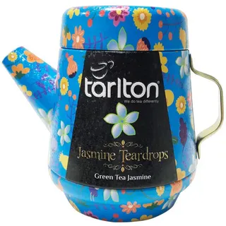 Tarlton Tea Pot Jasmine Teardrops green Tea Dose 100 g