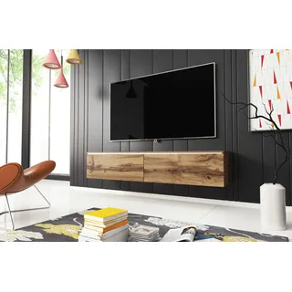 INOSIGN »LOWBOARD D, wahlweise mit oder ohne Beleuchtung«, modernes TV-Board ohne Griffe, mit viel Stauraum,stehend und hängend