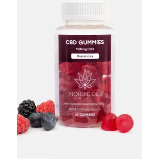 Nordic Oil CBD Fruchtgummis (1500mg) Beeren 60 Stück